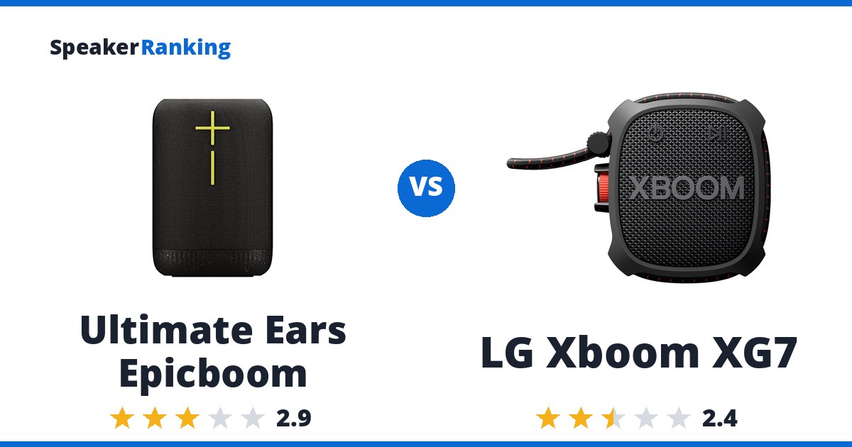 Ultimate Ears Epicboom vs LG Xboom XG7