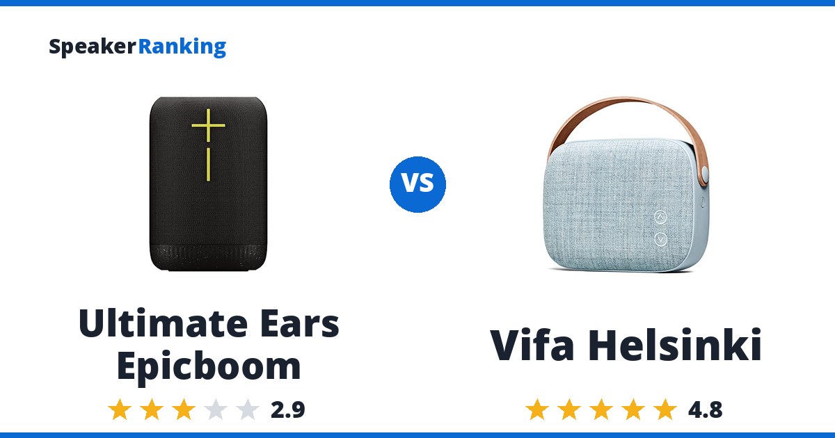 Ultimate Ears Epicboom vs Vifa Helsinki