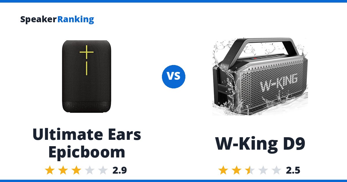 Ultimate Ears Epicboom vs W-King D9