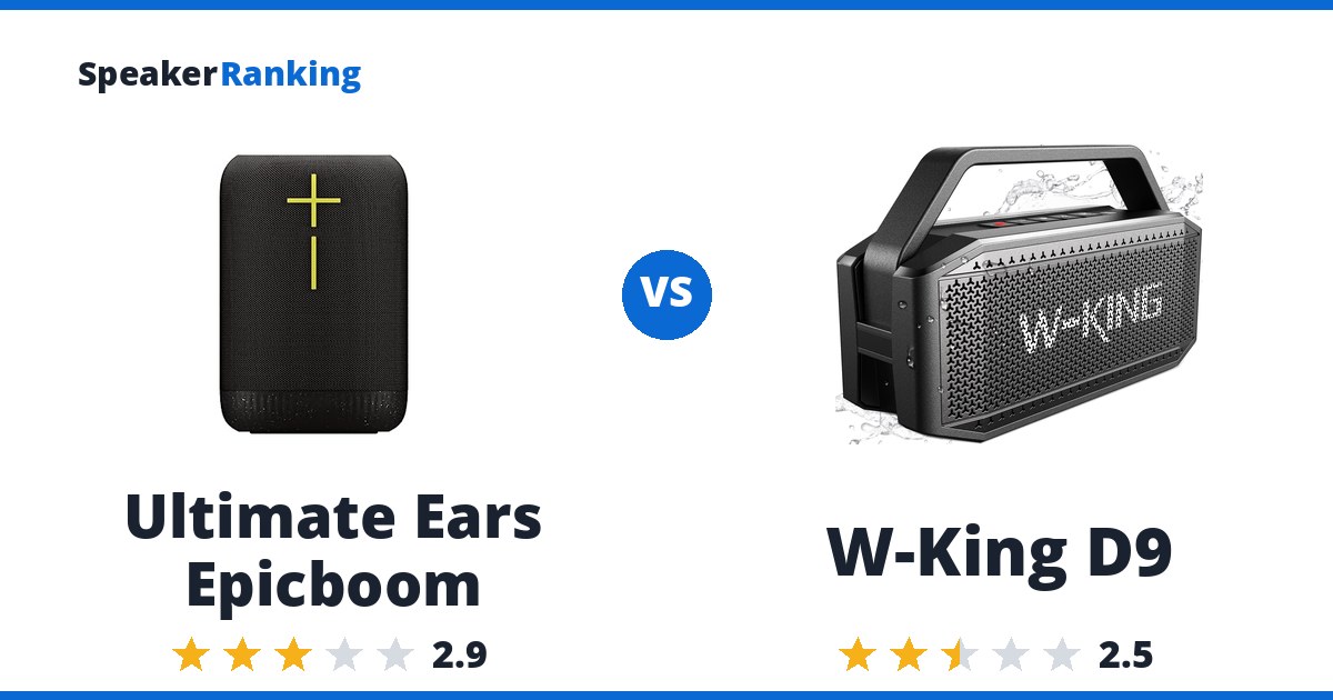 Ultimate Ears Epicboom vs W-King D9