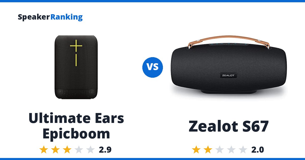 Ultimate Ears Epicboom vs Zealot S67