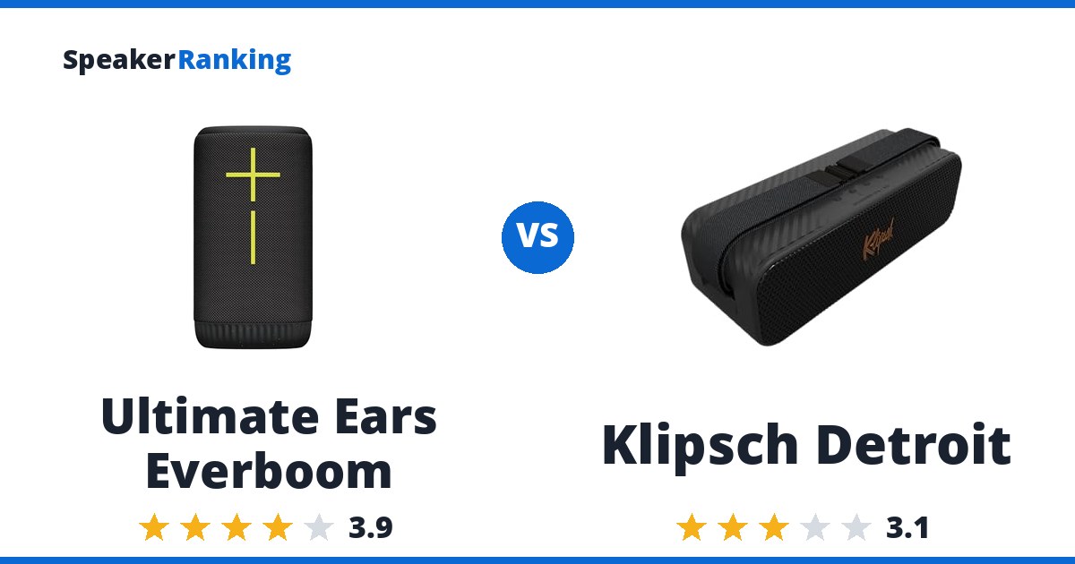 Ultimate Ears Everboom vs Klipsch Detroit
