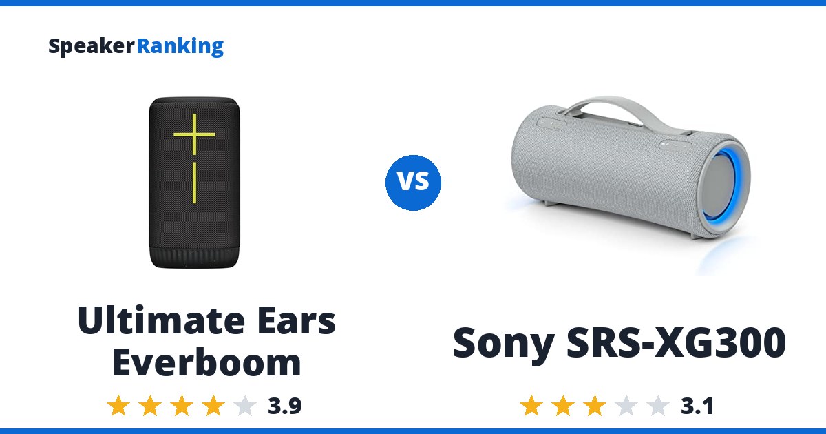 Ultimate Ears Everboom vs Sony SRS-XG300