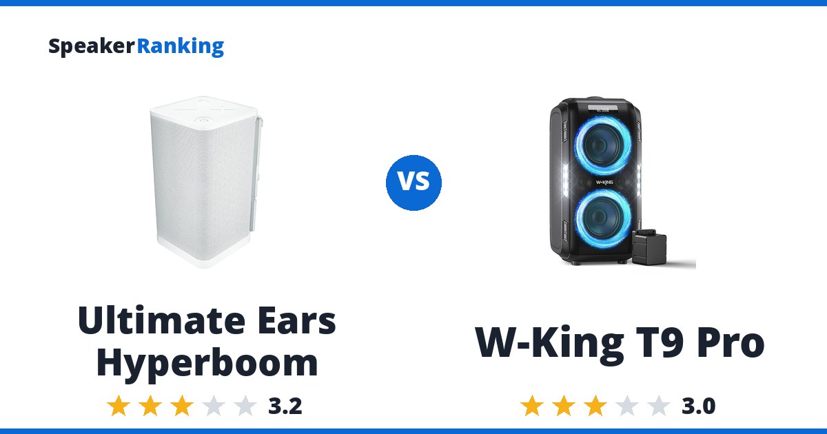Ultimate Ears Hyperboom vs W-King T9 Pro