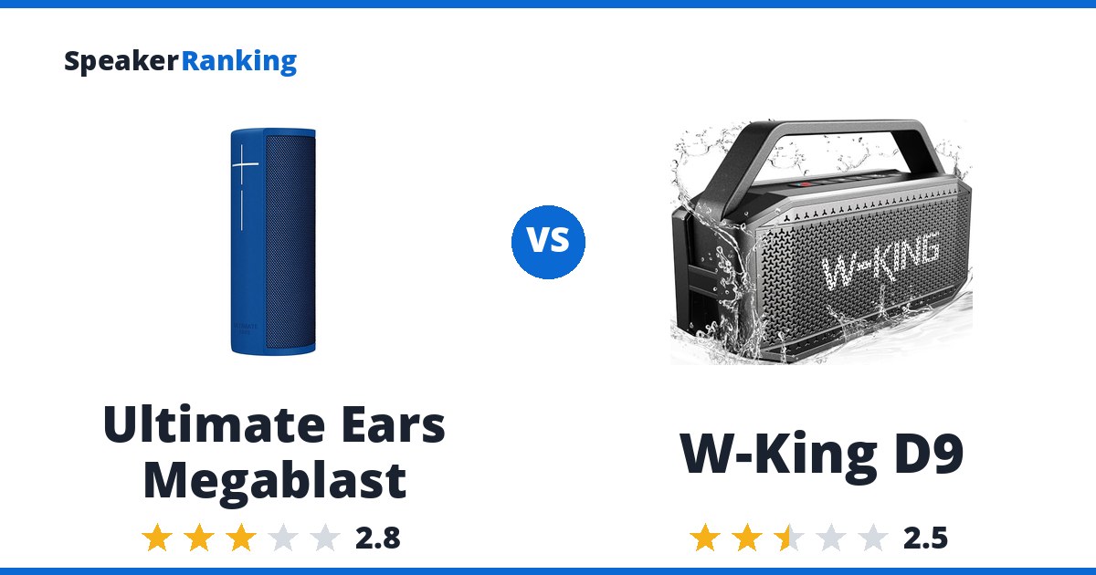 Ultimate Ears Megablast vs W-King D9