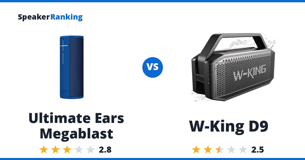Ultimate Ears Megablast vs W-King D9