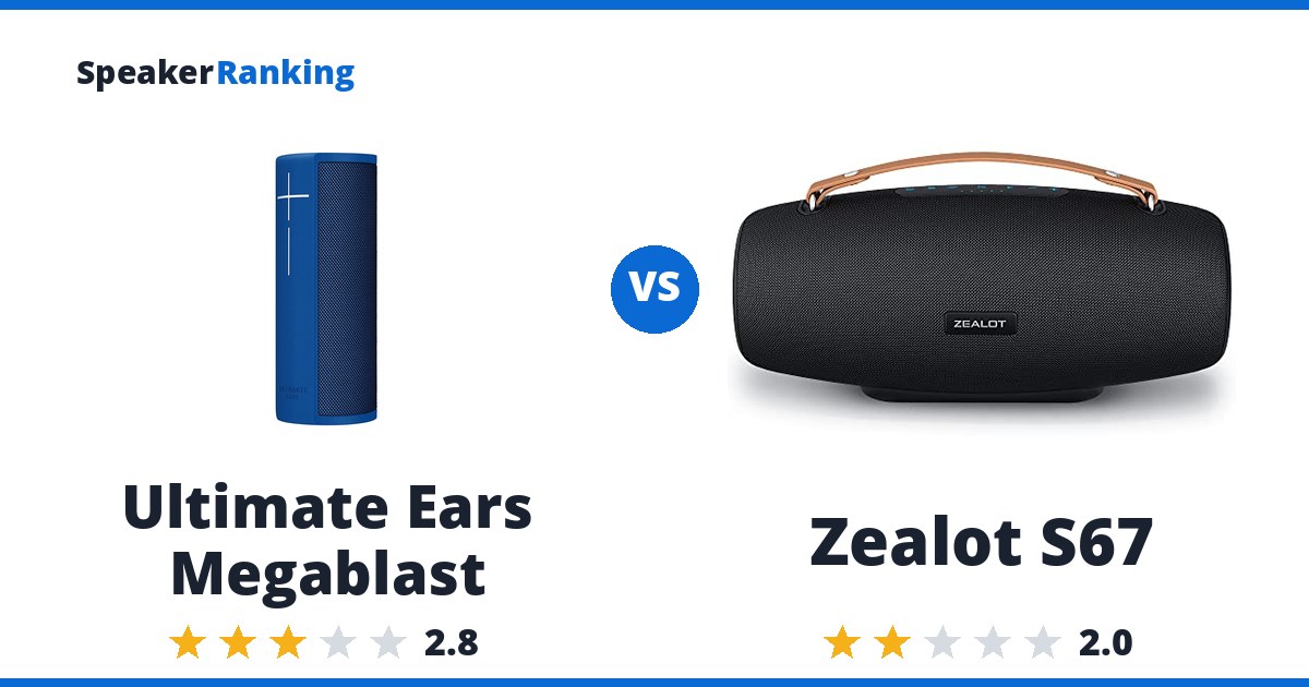 Ultimate Ears Megablast vs Zealot S67