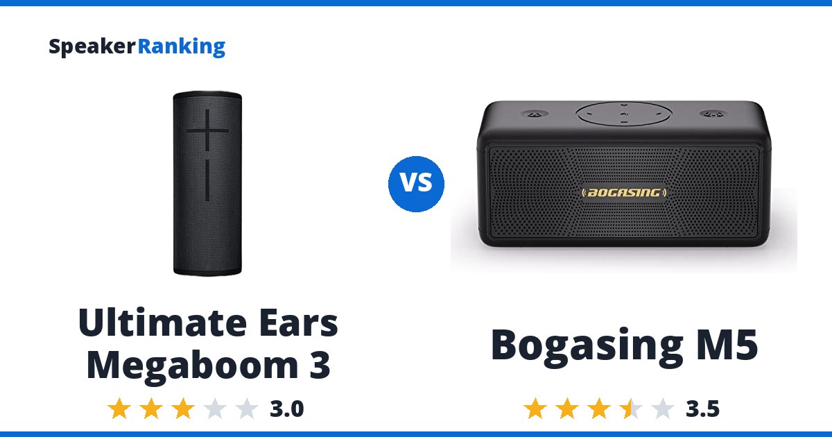 Ultimate Ears Megaboom 3 vs Bogasing M5