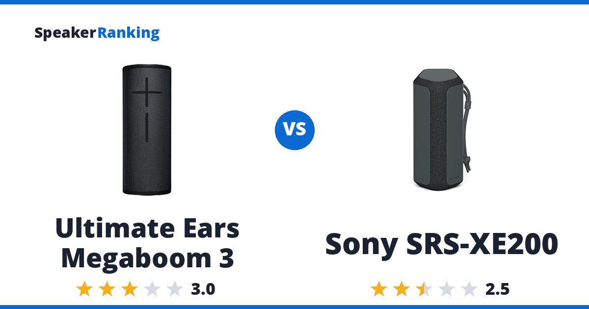 Ultimate Ears Megaboom 3 vs Sony SRS-XE200