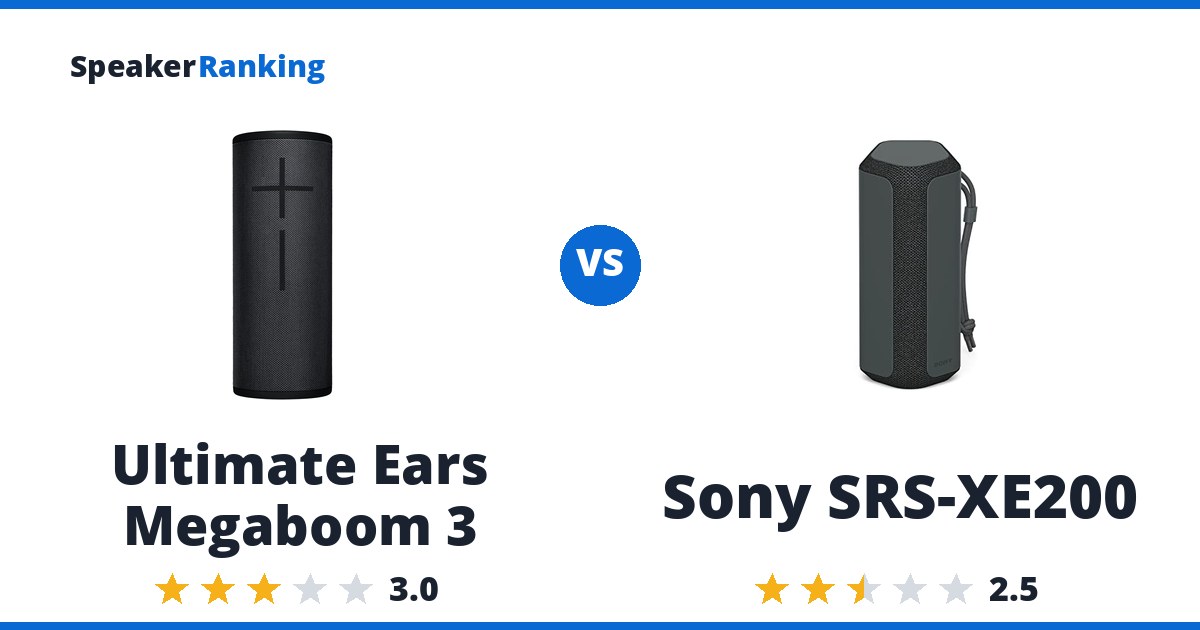 Ultimate Ears Megaboom 3 vs Sony SRS-XE200