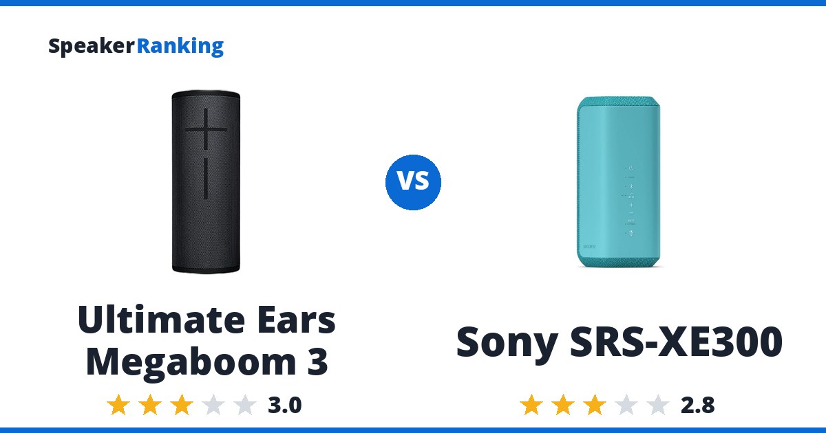 Ultimate Ears Megaboom 3 vs Sony SRS-XE300
