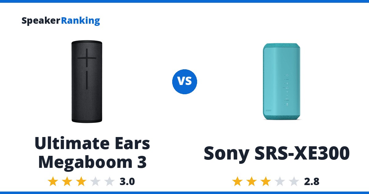 Ultimate Ears Megaboom 3 vs Sony SRS-XE300