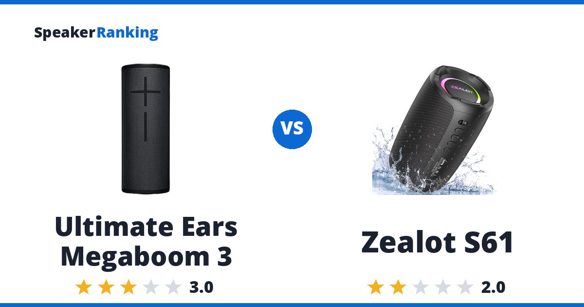 Ultimate Ears Megaboom 3 vs Zealot S61