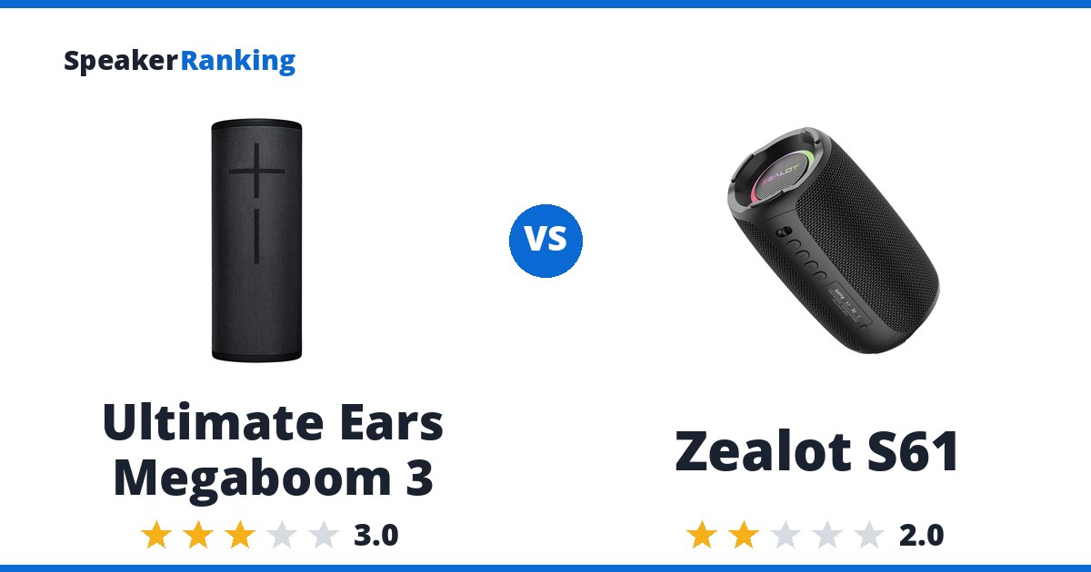 Ultimate Ears Megaboom 3 vs Zealot S61