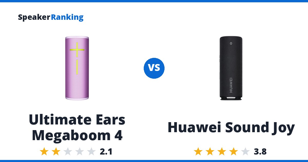 Ultimate Ears Megaboom 4 vs Huawei Sound Joy