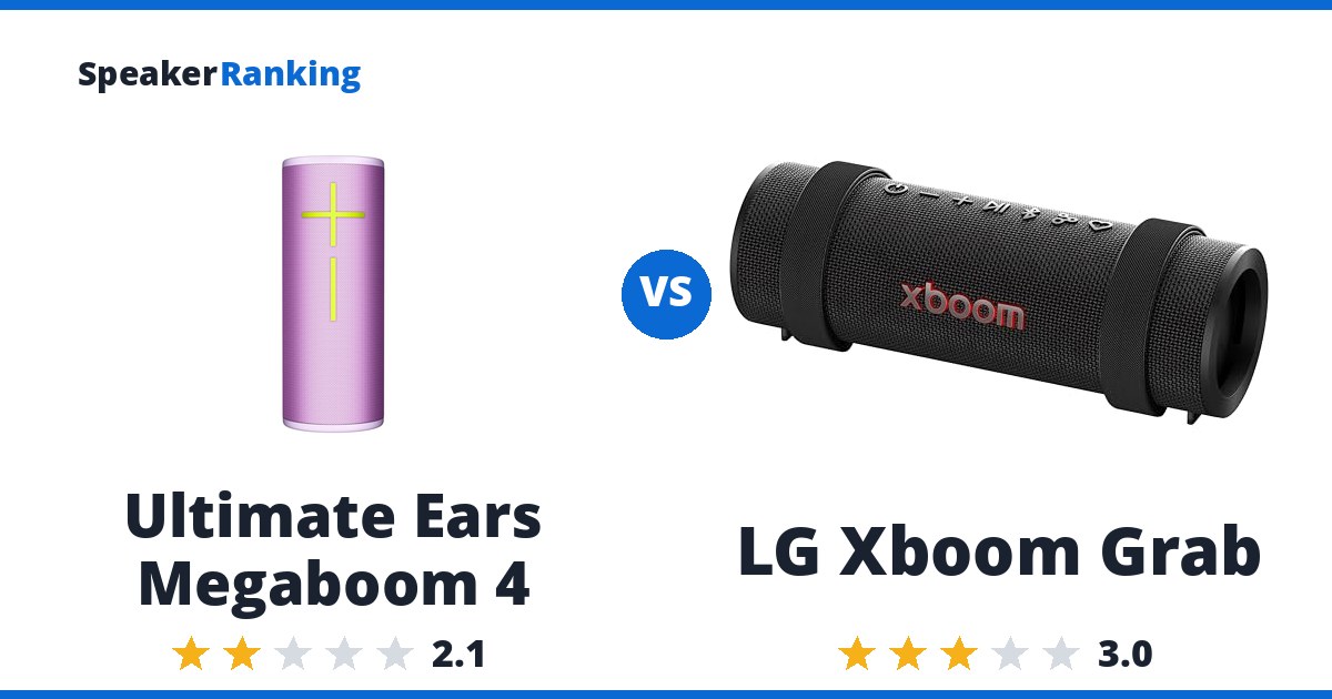 Ultimate Ears Megaboom 4 vs LG Xboom Grab