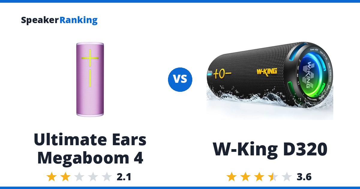 Ultimate Ears Megaboom 4 vs W-King D320