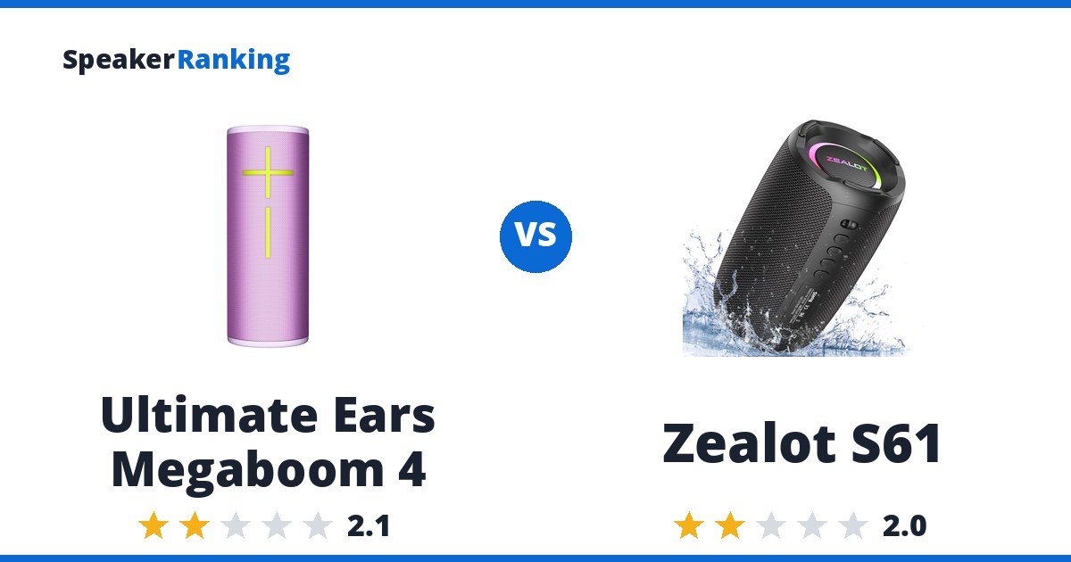 Ultimate Ears Megaboom 4 vs Zealot S61