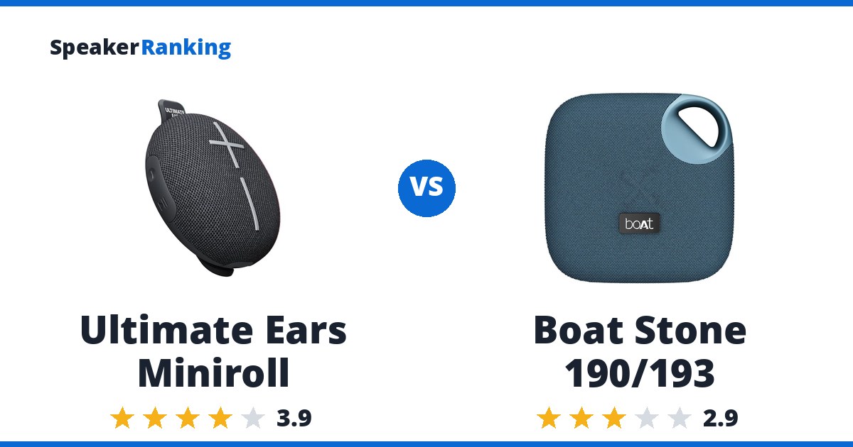 Ultimate Ears Miniroll vs Boat Stone 190/193