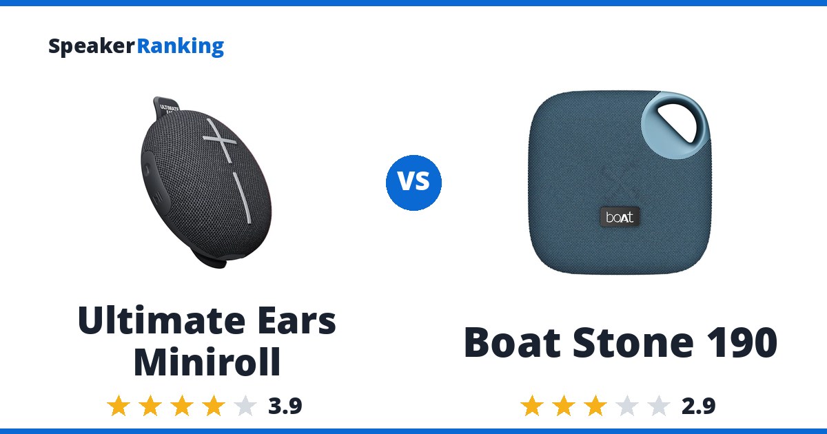 Ultimate Ears Miniroll vs Boat Stone 190