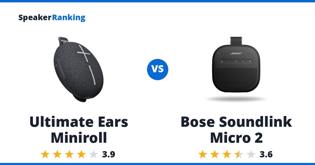 Ultimate Ears Miniroll vs Bose Soundlink Micro 2