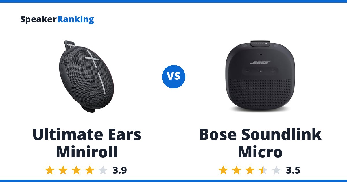 Ultimate Ears Miniroll vs Bose Soundlink Micro