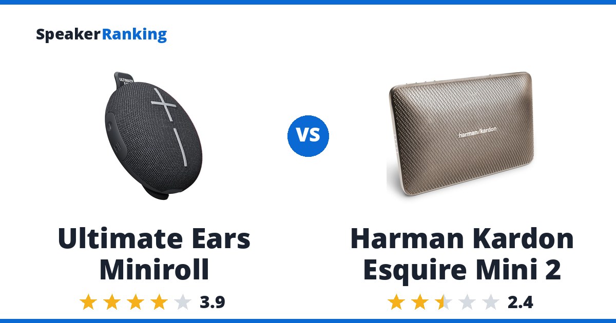 Ultimate Ears Miniroll vs Harman Kardon Esquire Mini 2