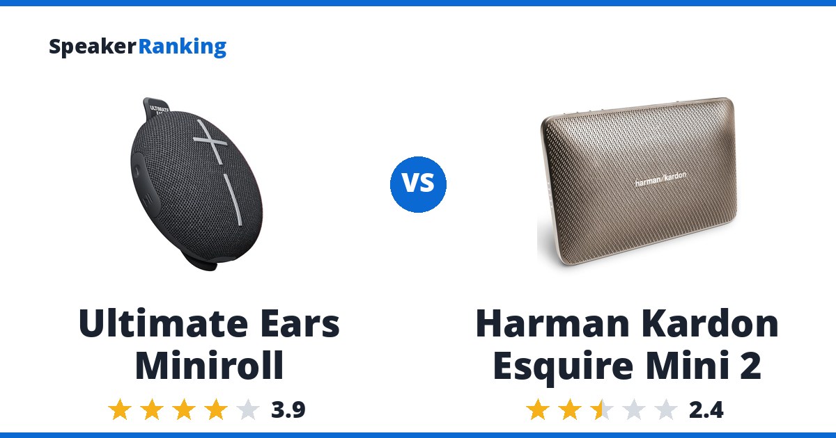Ultimate Ears Miniroll vs Harman Kardon Esquire Mini 2