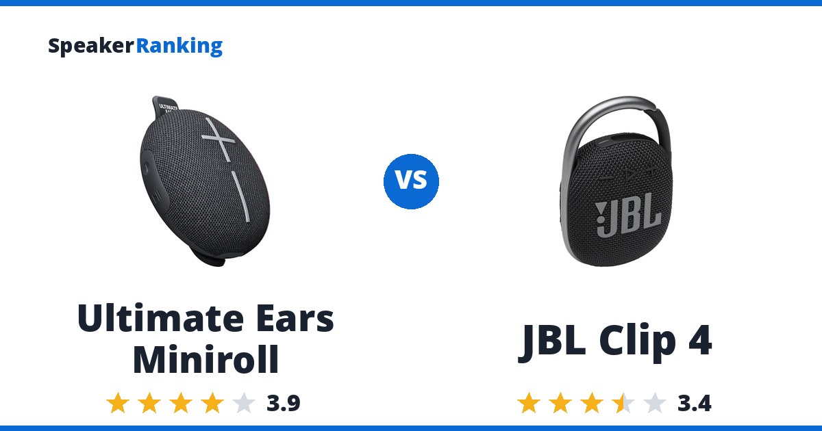 Ultimate Ears Miniroll vs JBL Clip 4