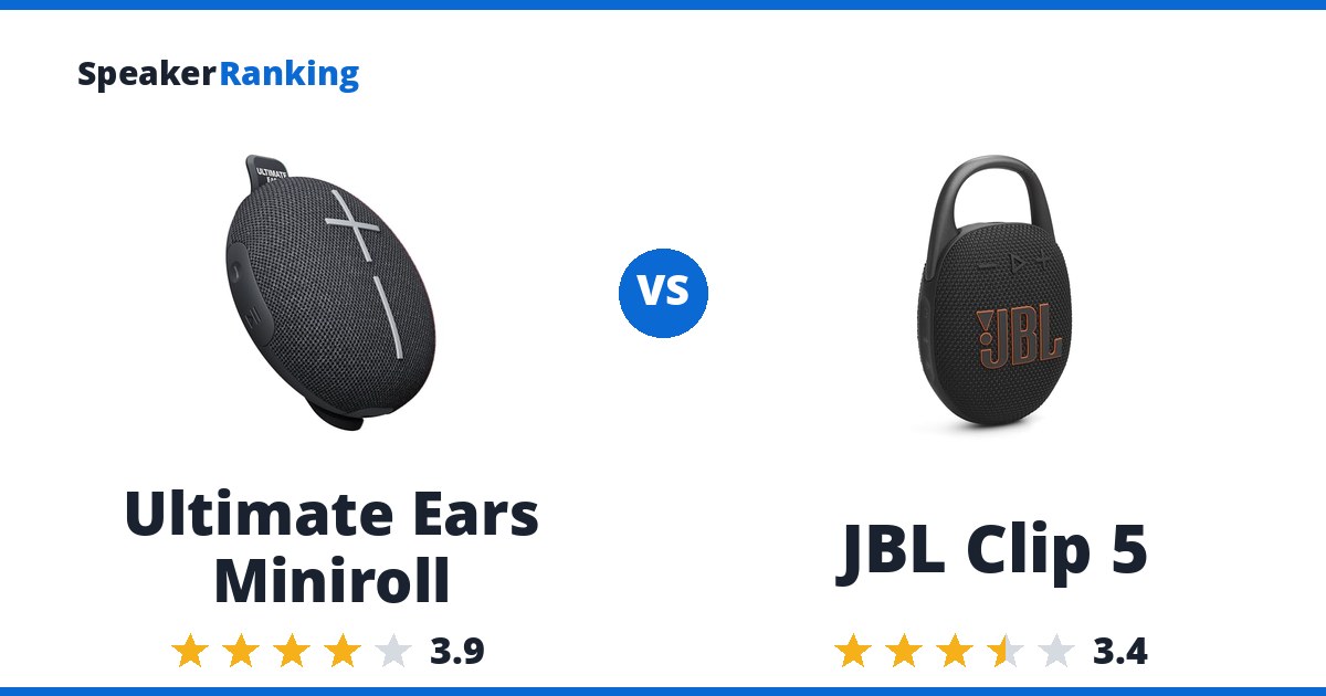 Ultimate Ears Miniroll vs JBL Clip 5
