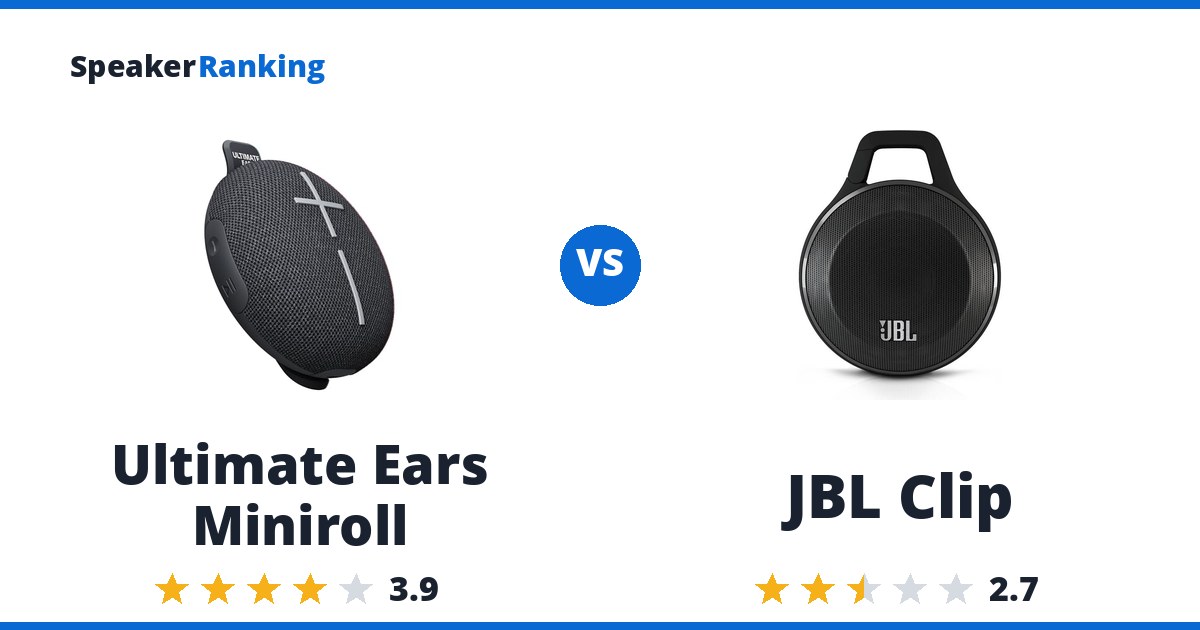 Ultimate Ears Miniroll vs JBL Clip