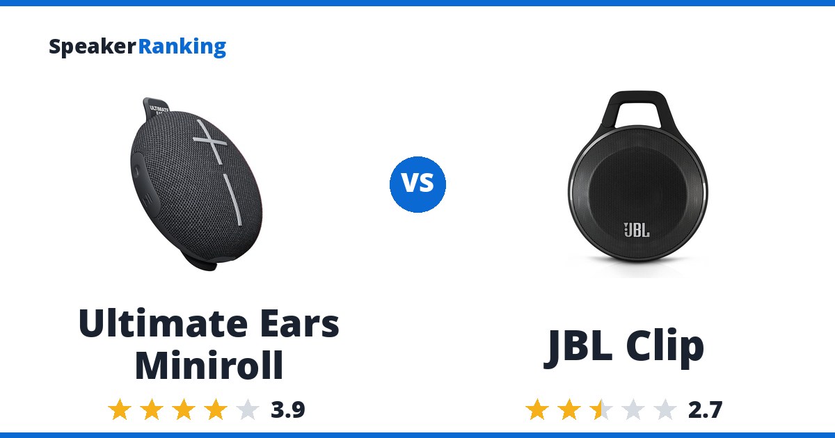 Ultimate Ears Miniroll vs JBL Clip
