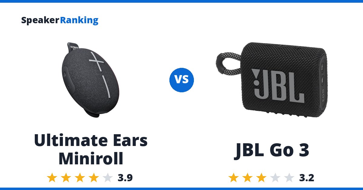 Ultimate Ears Miniroll vs JBL Go 3