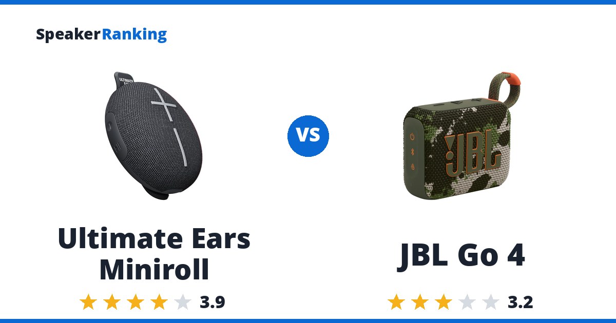 Ultimate Ears Miniroll vs JBL Go 4