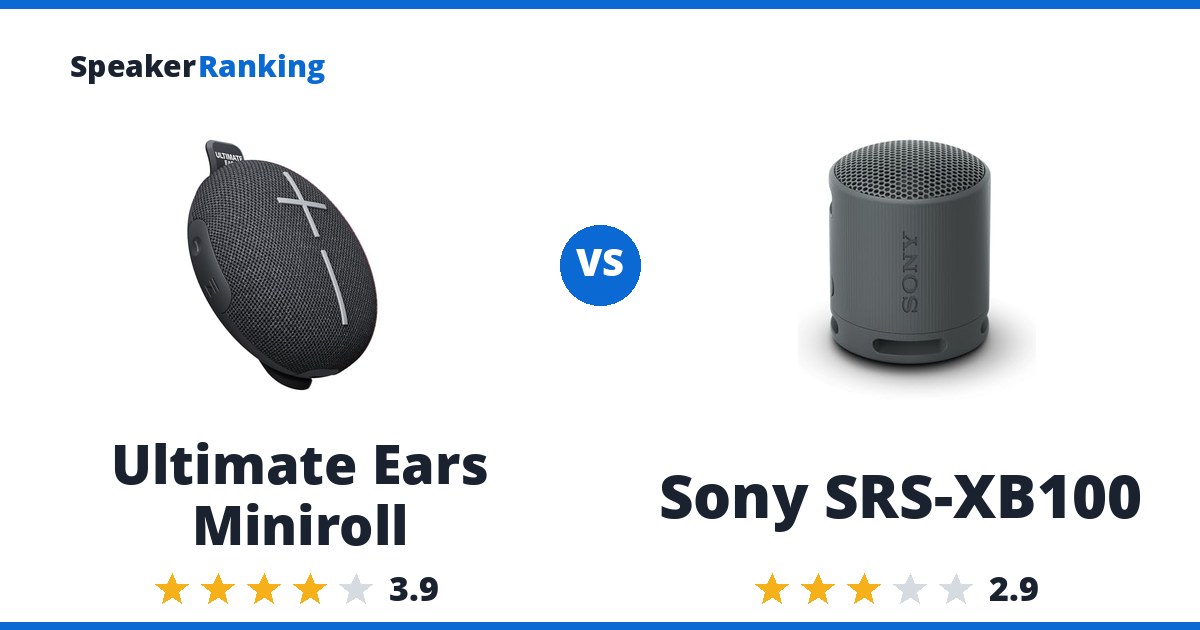 Ultimate Ears Miniroll vs Sony SRS-XB100