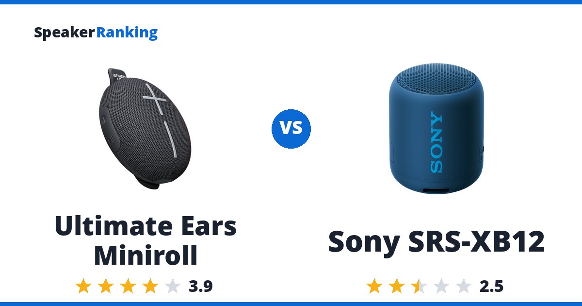 Ultimate Ears Miniroll vs Sony SRS-XB12