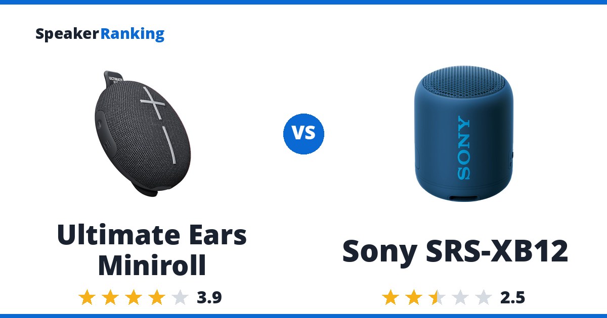 Ultimate Ears Miniroll vs Sony SRS-XB12