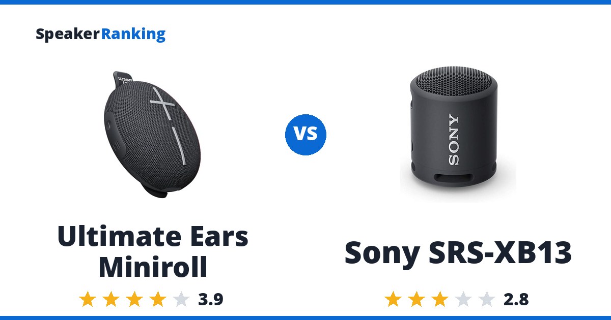 Ultimate Ears Miniroll vs Sony SRS-XB13