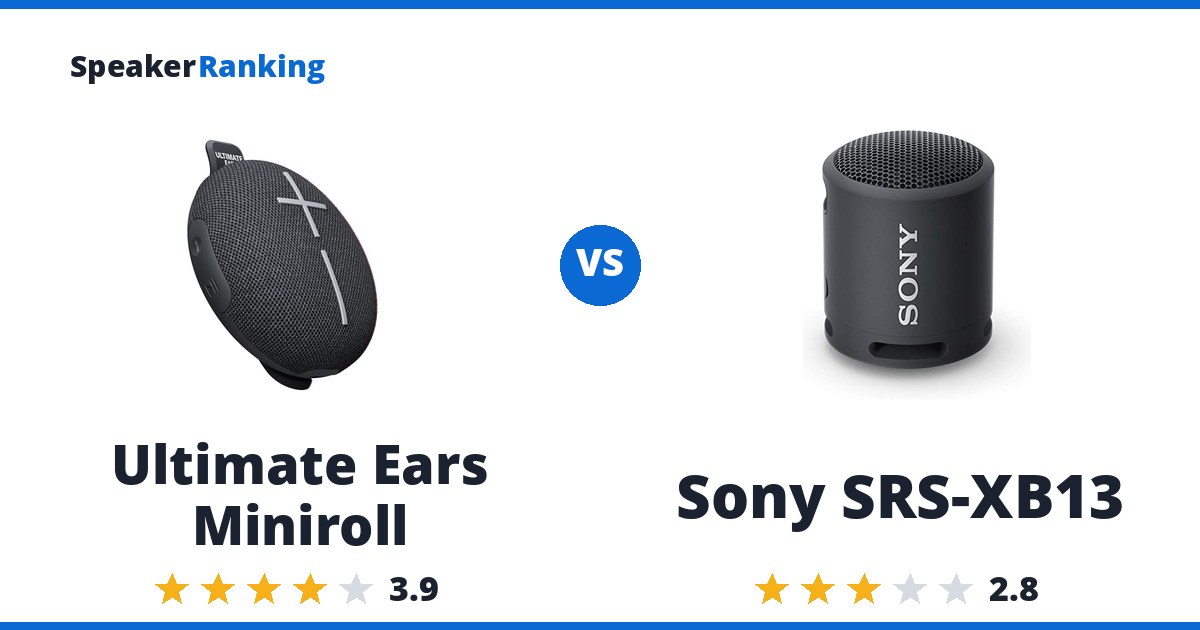 Ultimate Ears Miniroll vs Sony SRS-XB13
