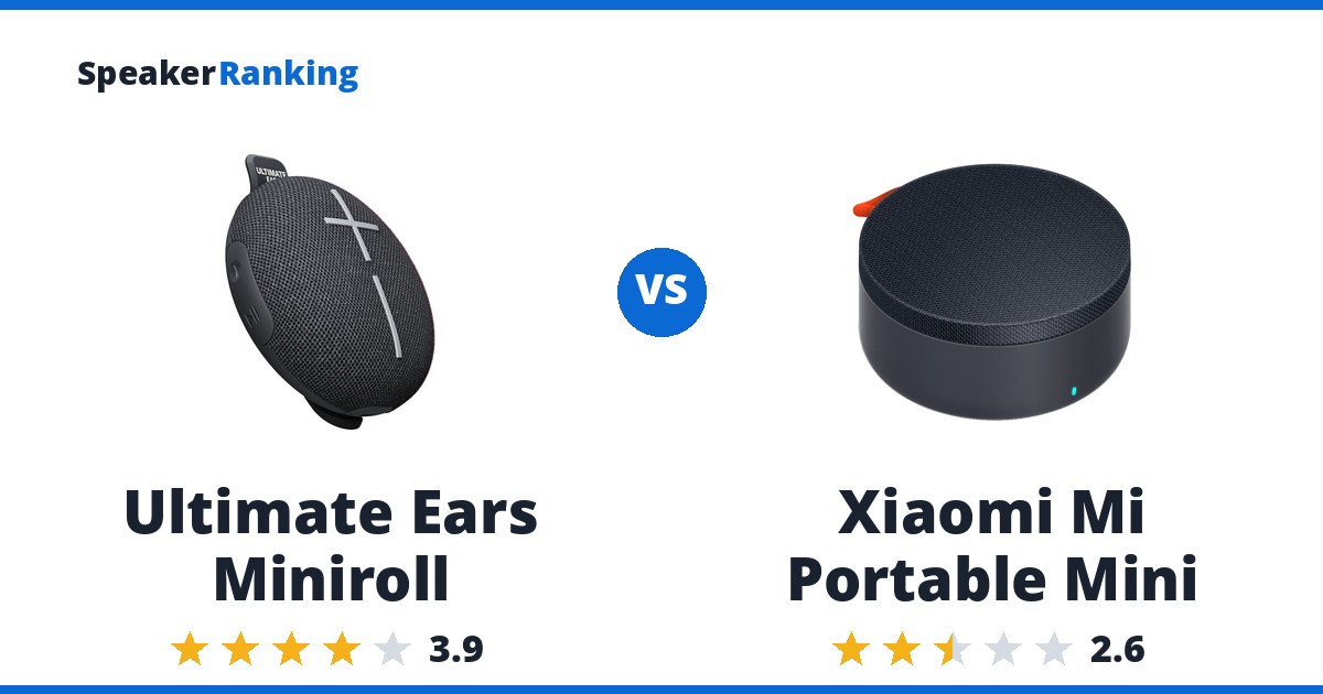 Ultimate Ears Miniroll vs Xiaomi Mi Portable Mini