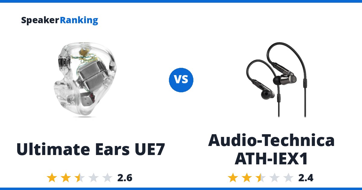 Ultimate Ears UE7 vs Audio-Technica ATH-IEX1