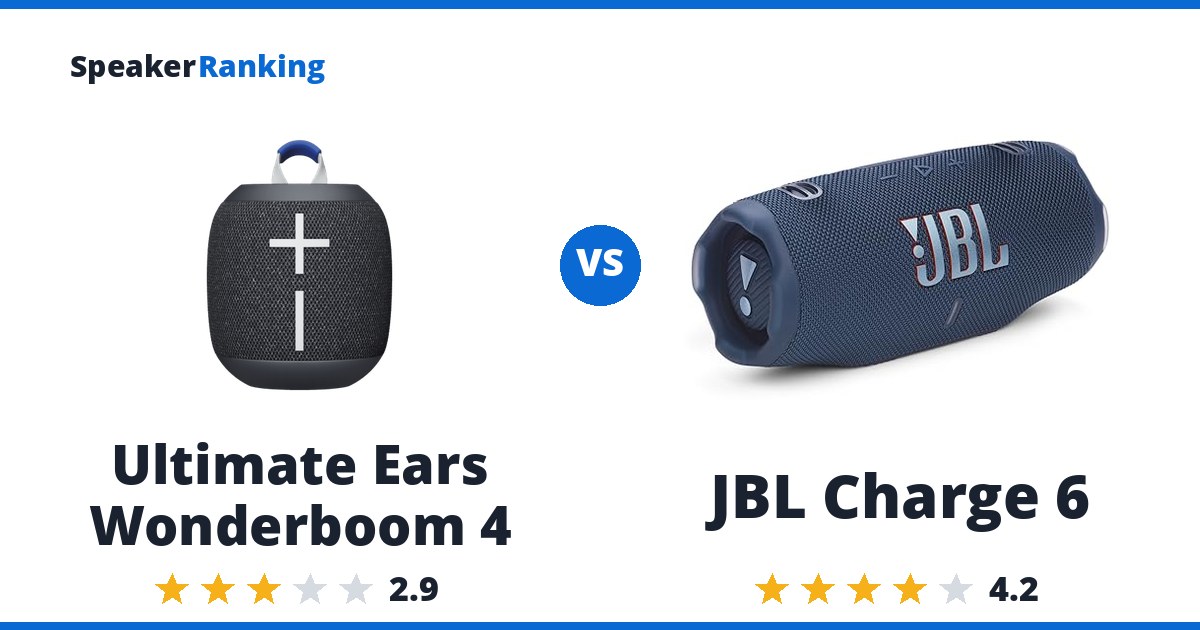 Ultimate Ears Wonderboom 4 vs JBL Charge 6