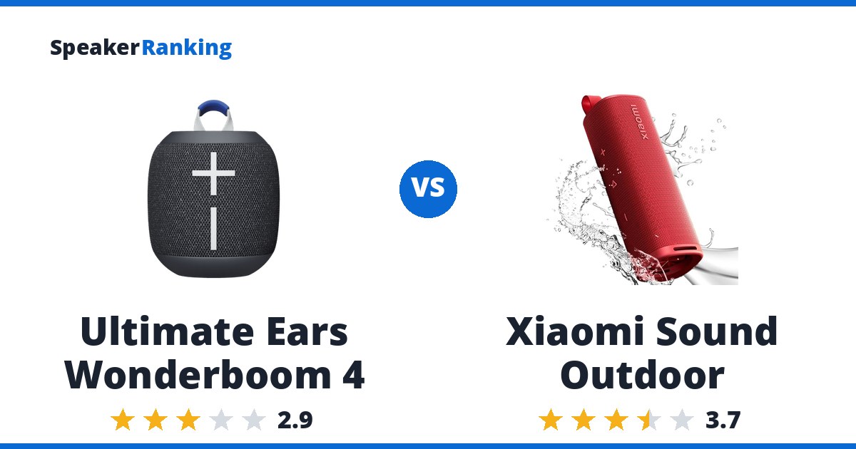 Ultimate Ears Wonderboom 4 vs Xiaomi Sound Outdoor