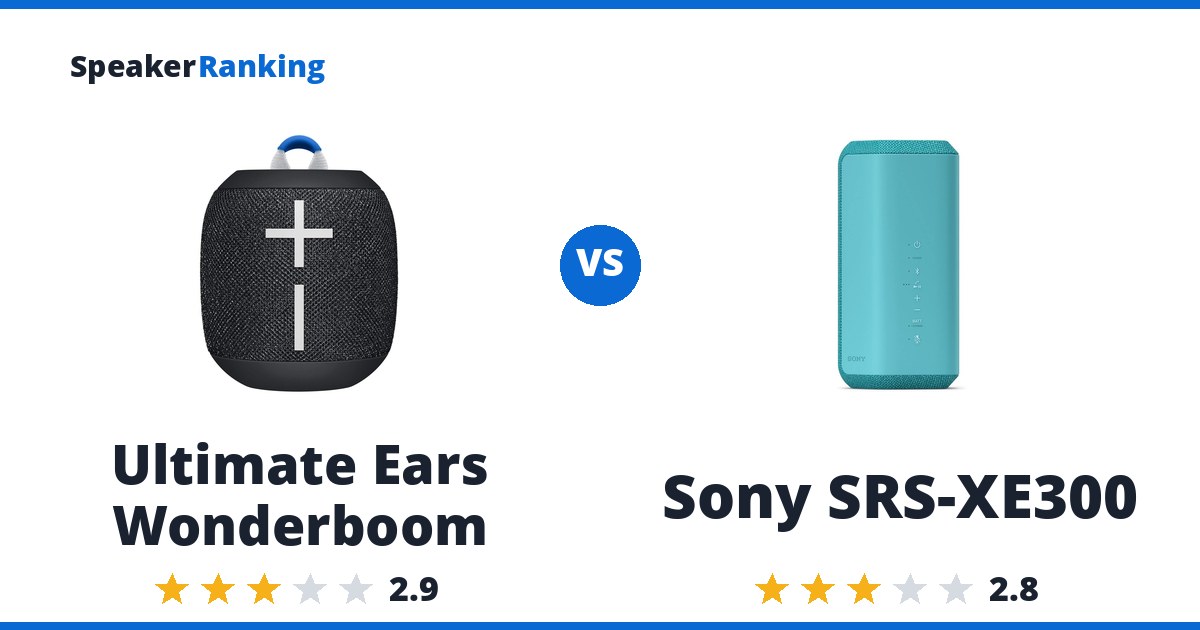 Ultimate Ears Wonderboom vs Sony SRS-XE300