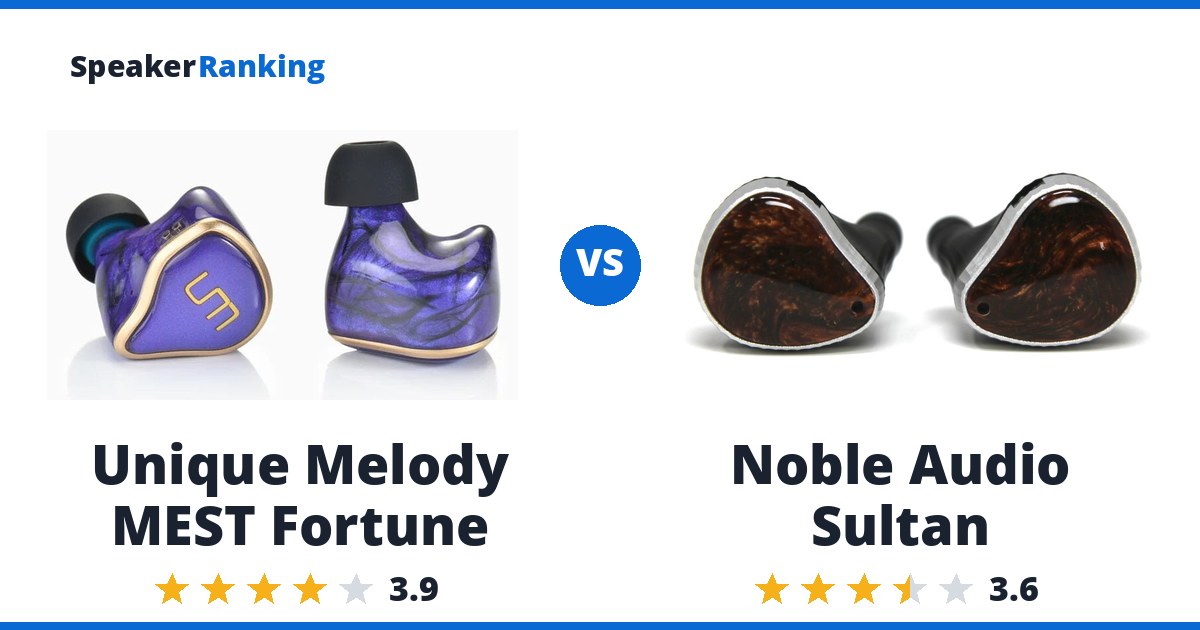 Unique Melody MEST Fortune vs Noble Audio Sultan