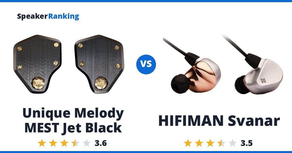 Unique Melody MEST Jet Black vs HIFIMAN Svanar