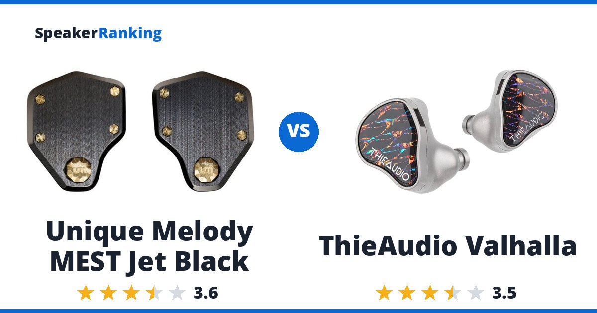 Unique Melody MEST Jet Black vs ThieAudio Valhalla