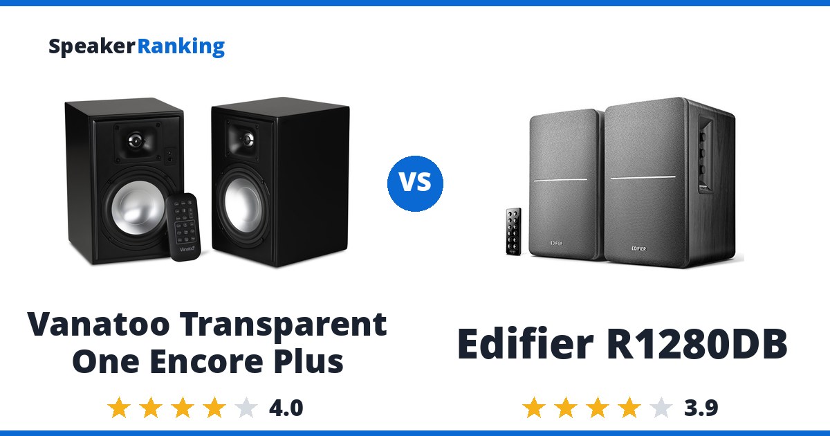 Vanatoo Transparent One Encore Plus vs Edifier R1280DB