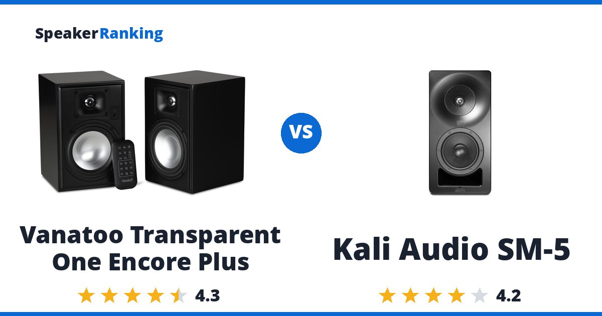 Vanatoo Transparent One Encore Plus vs Kali Audio SM-5