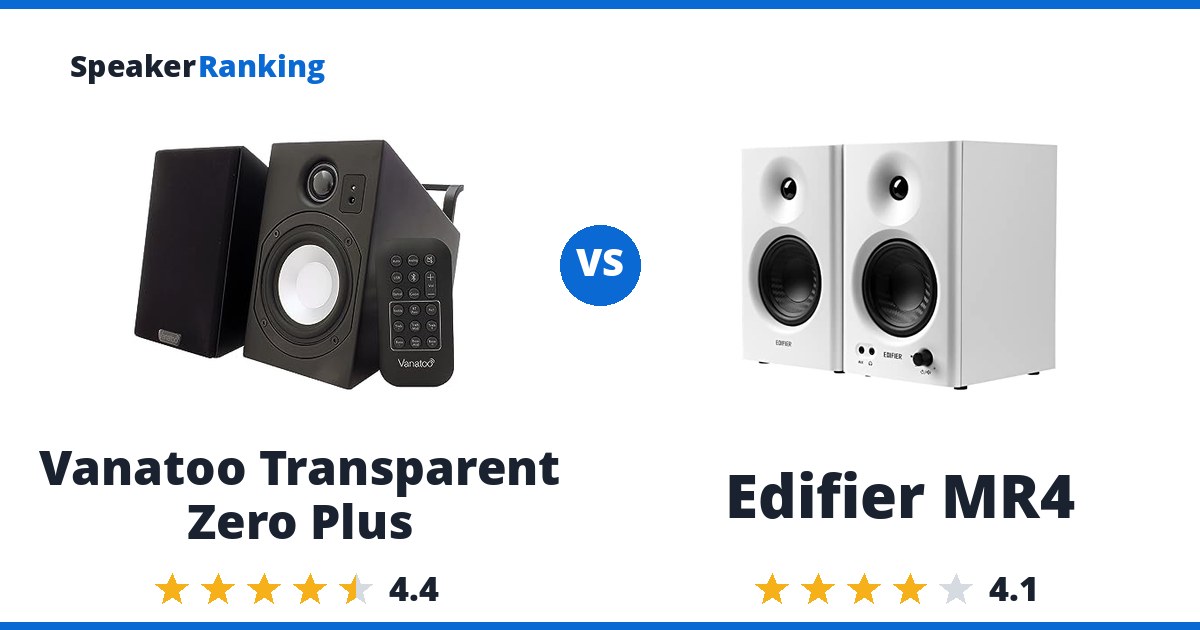Vanatoo Transparent Zero Plus vs Edifier MR4